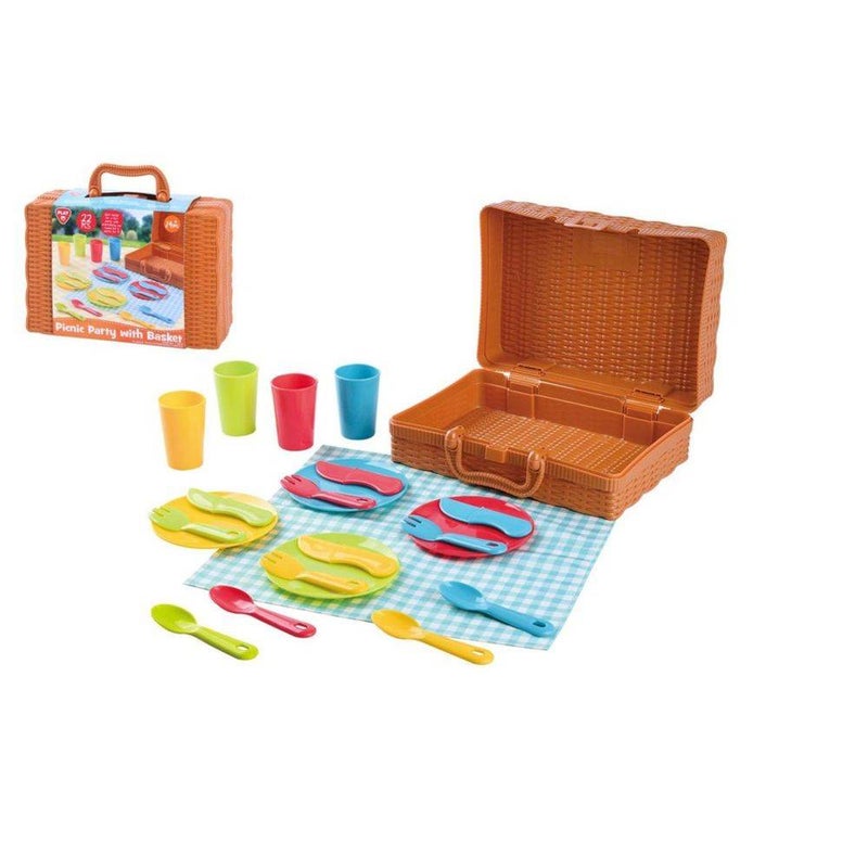 PLAYGO مجموعة حفلة النزهة من بلاي جو مع سلة (22 قطعة) - Image 2